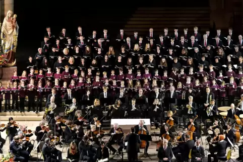 So wird es 2020 leider nicht aussehen: Domchöre und Staatsphilharmonie beim „Paulus“ zur Musiktage-Eröffnung im vergangenen Jahr