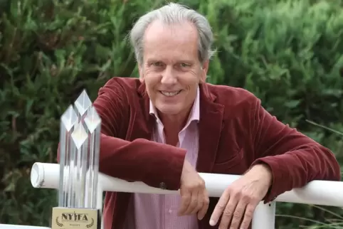 Michael Marwitz mit seinen New Yorker Filmpreis.