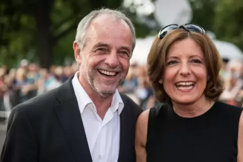 Malu Dreyer mit ihrem Mann Klaus Jensen im Jahr 2016.