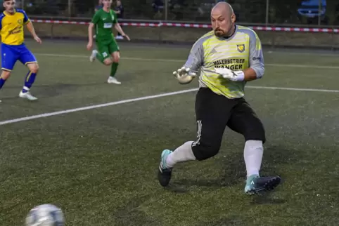 SC-Keeper Dennis Stockmann hielt in der ersten Halbzeit fast alles. Erst in der Nachspielzeit musste er zum ersten Mal hinter si