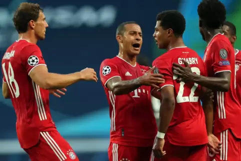 Die Bayern jubeln.