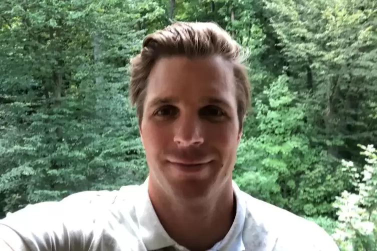 Ruderer Richard Schmidt in der frischen Waldluft.