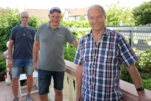 Lingenfelder Aufstiegsmacher: Rainer Schwarz, Axel Groß und Richard Lechnauer (von links).