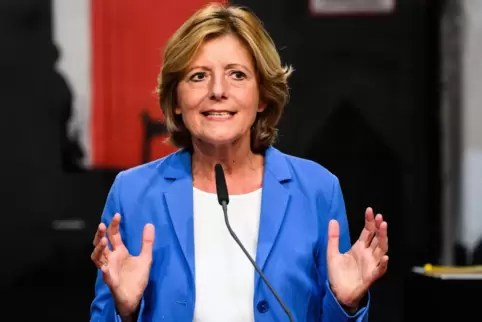 Malu Dreyer spricht auf dem digitalen Parteitag der SPD am 24. August 2020.