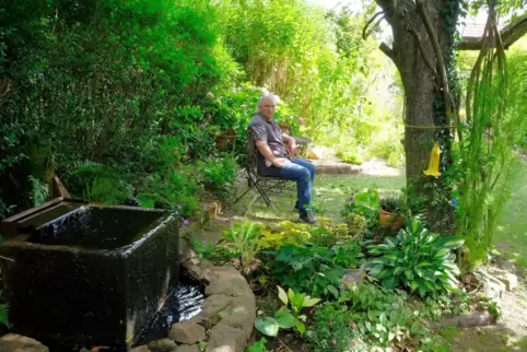 Werner Cappel freut sich darauf, am Sonntag die Öffentlichkeit in seinen herrlichen Naturgarten in Bierbach einzuladen. 