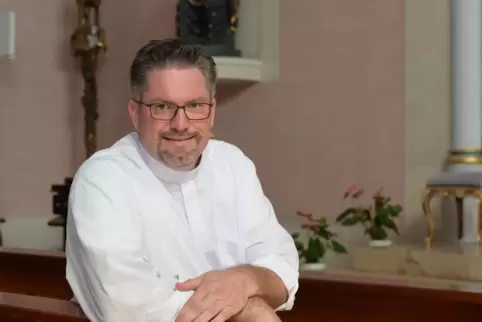 War zwölf Jahre lang Bruder im Kapuzinerorden: Ralf Feix an seiner neuen Wirkungsstätte in der katholischen Kirche in Waldsee.