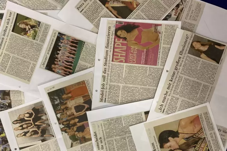 Beichterstattung &uuml;ber die Wahl zur Miss Pfalz/Gr&uuml;nstadt in der RHEINPFALZ. 
