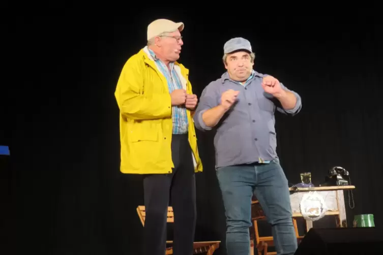 Spitz und Stumpf (Bernhard Weller, links, und Götz Valter) stehen als Comedy-Aktivisten ein für die Pfälzer Tradition. 
