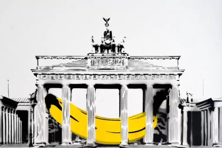  &bdquo;Banane im Brandenburger Tor&ldquo; von Thomas Baumg&auml;rtel.