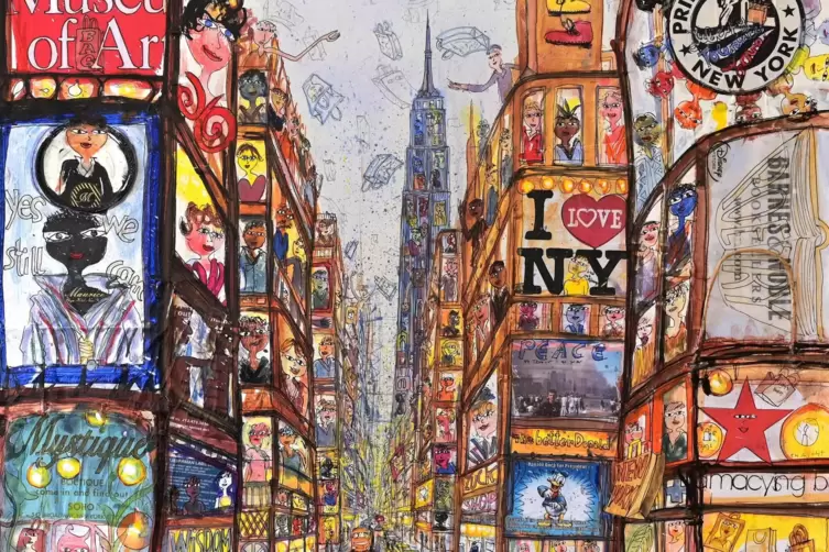 &bdquo;New York&ldquo; (Detail) von Thitz.