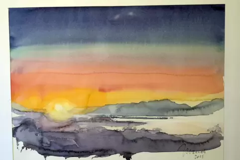 Wem dieses Aquarell (38 auf 28 Zentimeter) gefällt, der kann sich an Gerhard Mauch wenden. 