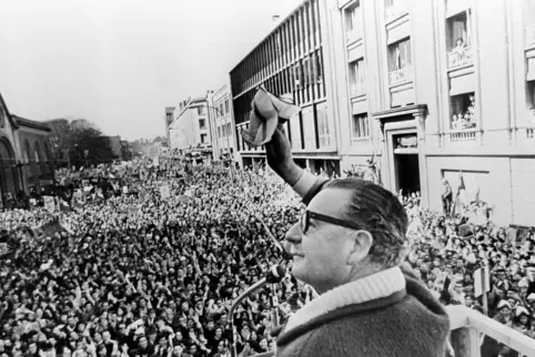 Salvador Allende war bei seinen Anhängern ungemein populär. 
