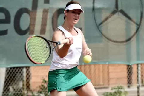 Titelverteidigung geglückt: Sigrun Schumacher behielt im Finale der Damen 40 die Oberhand.
