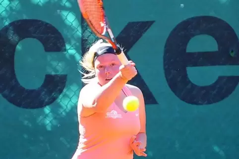 Nina Seegmüller gewann als einzige TCA-Spielerin ein Einzelmatch gegen Ludwigshafen. 