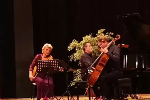 Boten gleich doppelten Musikgenuss: (von links) Antje Weithaas, Paul Rivinius und Julian Steckel.