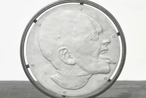 Der aus Lemberg-Langmühle stammende Lukas Schmenger zeigt in Bad Ems unter anderem dieses Werk: „Head (Sonic)“.