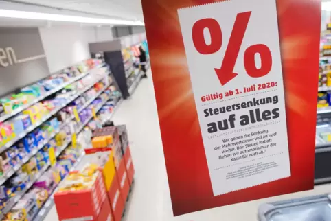 Seit dem 1. Juli gelten reduzierte Mehrwertsteuersätze. 