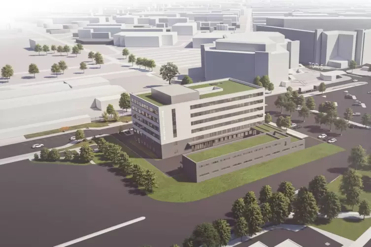So soll das medizinische Zentrum an der Brunckstraße aussehen. 