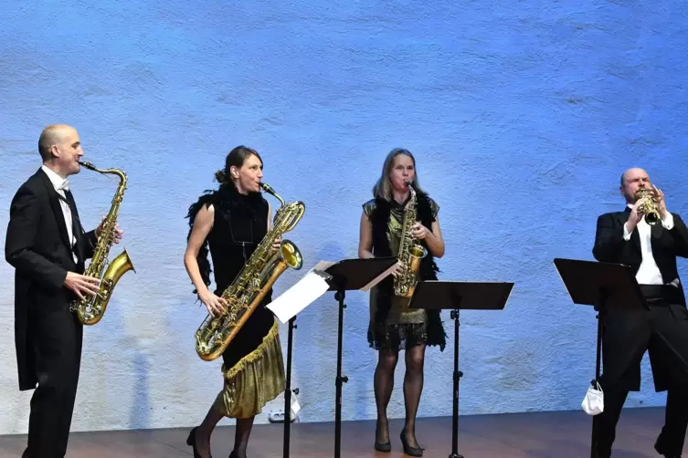 Mit Saxophonen unternahm das Quartett clair-obscur im Von-Busch-Hof eine musikalische Reise.