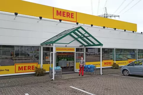 Der Mere-Markt in Homburg-Bruchhof erinnert an Aldi in den 70er Jahren.