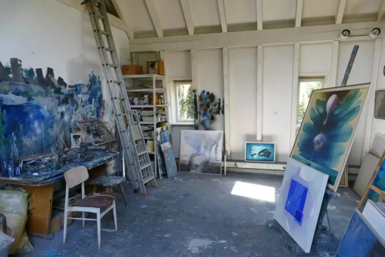 Das Atelier von Klaus Heinrich Keller in Rodalben ist bei den Offenen Ateliers erstmals zu besichtigen.