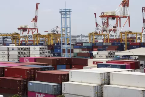 Der Hafen von Yokohama.