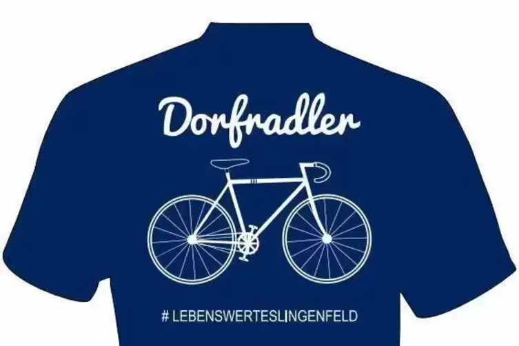 Aktions-Shirt-Design: Lingenfelder Dorfradler. 