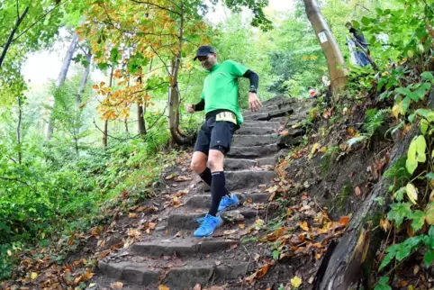 Bergauf, bergab, über profiliertes Gelände: Trailrunner in Aktion. 
