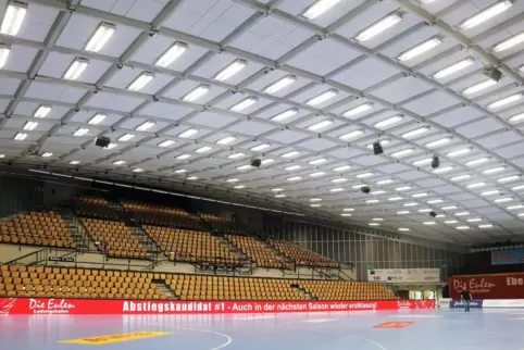 250 Zuschauer dürfen am 26. September im Testspiel der Eulen Ludwigshafen gegen die SG BBM Bietigheim in der Friedrich-Ebert-Hal