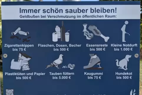 DIe Bußgelder für Umweltsünder reichen von 75 bis 5000 Euro.