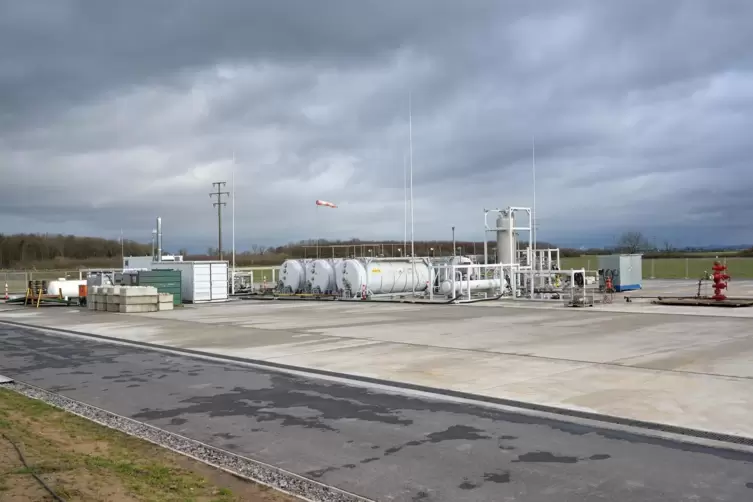 Zukunft ungewiss: Erdöhlbohrplatz bei Schwegenheim.