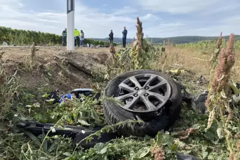 Die Unfallstelle am Sonntagmorgen. 