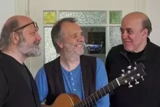 SMS (von links :Herbert Schreiner, Michael Marx, Joe Smoke) war im Rosengarten zu Gast. 