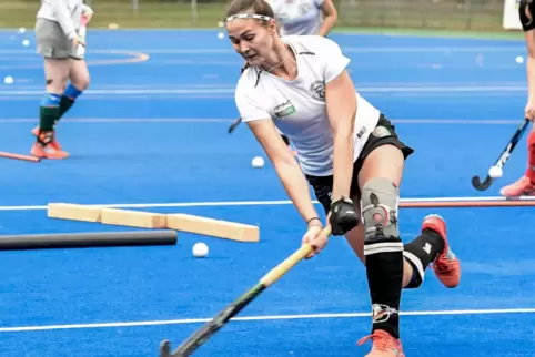  Verteidigerin mit gutem Antritt: Maja Becker.