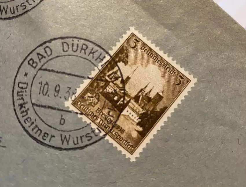 Ein Poststempel aus dem September 1938.
