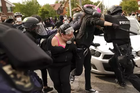 Wut: Seit Mai kommt es in den USA immer wieder zu Gewalt bei Demos gegen Rassismus.