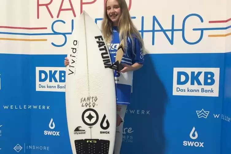 Die beste Juniorin im Rapid- Surfen in Deutschland: Celine Dornick