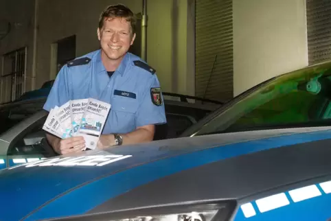 Wer ist für die Polizeiarbeit geeignet? Kevin Götz hält die Augen offen. 