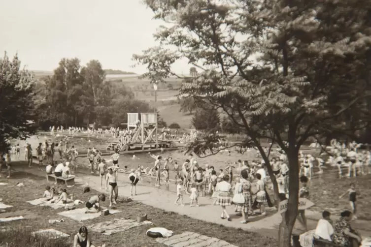 Freibad-Ansicht aus den 1930er Jahren.