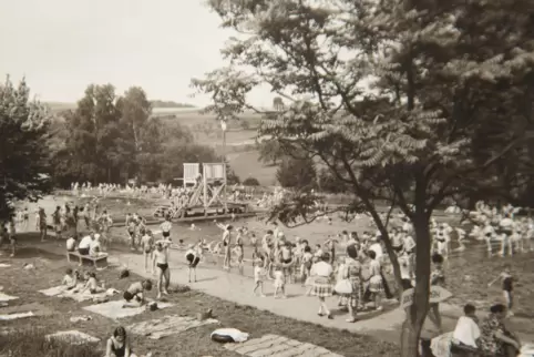 Freibad-Ansicht aus den 1930er Jahren.