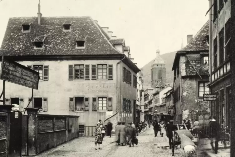 Die Neustadter Kellereistraße in den 1920er-Jahren.