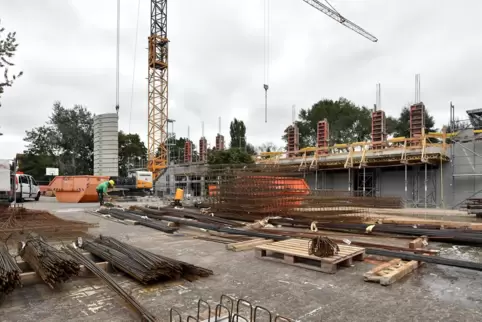 Die Bauarbeiten am Standort Deidesheim laufen auf Hochtouren. 