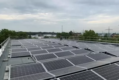Die Solarmodule auf dem Aquabella-Dach sind ein Schritt des Rhein-Pfalz-Kreises auf dem Weg, seine Klimaschutzziele zu erreichen