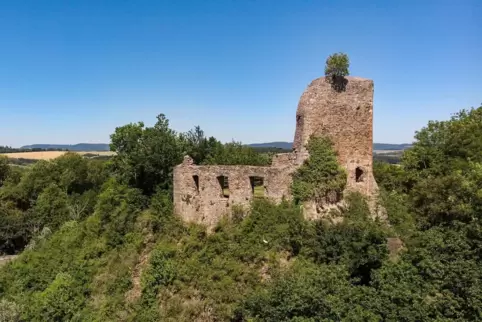 Die Ruine neben der Propsteikirche St. Remigius.