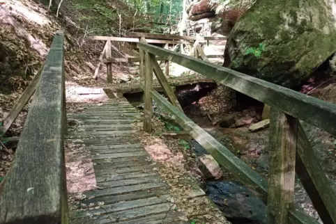 Mehrere Brücken in der Guldenschlucht gelten als morsch und sanierungsbedürftig. Mehrere Brücken in der Guldenschlucht gelten als morsch und sanierungsbedürftig.
