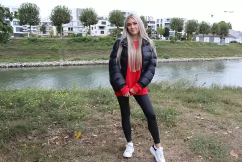 In Pose auf der Parkinsel: Payton Ramolla.