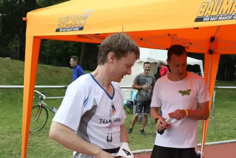  Harald Menzel (links) und Andreas Löffler 2019 in Kandel.