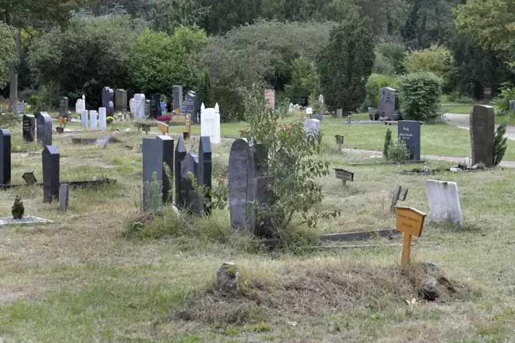 Letzte Ruhe: islamische Gräber auf dem Hauptfriedhof.