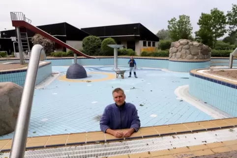 Das Freibad konnte wegen erst später öffnen. 