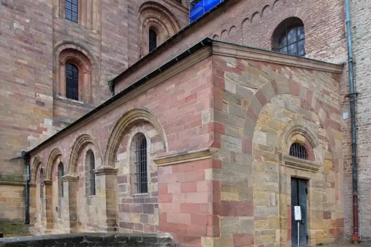 Fundort des berühmten Papiers: die Afrakapelle am Speyerer Dom. Unser Bild stammt aus dem Jahr 2017.